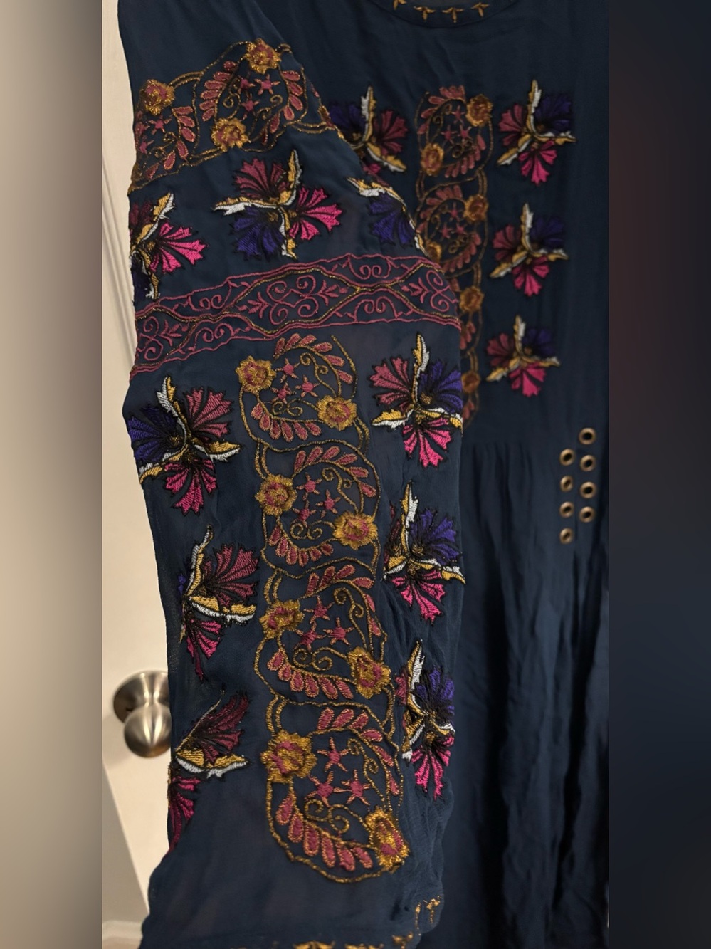 Free People Flowing Sheer Blouse - Picture 7 of 10